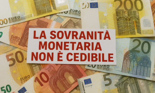 La sovranità monetaria non è cedibile