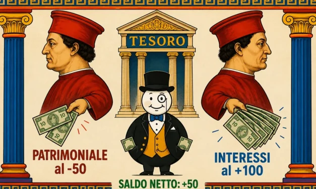 Patrimoniale: Sì o No? prima occorre smettere di alimentare la rendita…..